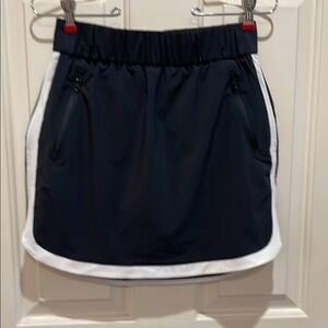 Black and White athletic Skort for Casual Wear